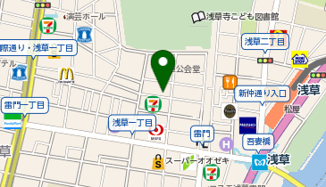 ラオックス浅草店の地図画像