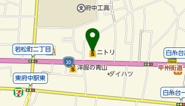 ニトリ府中店の地図画像
