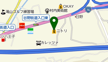 ニトリ八王子店の地図画像