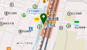 unico北千住の地図画像