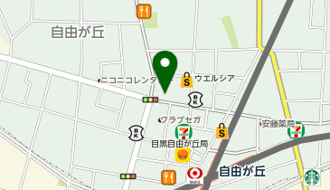 タイムレスコンフォート自由が丘店の地図画像