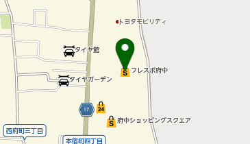 ニトリフレスポ府中店の地図画像
