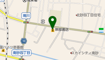 岸部書店の地図画像