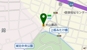 大山書店の地図画像