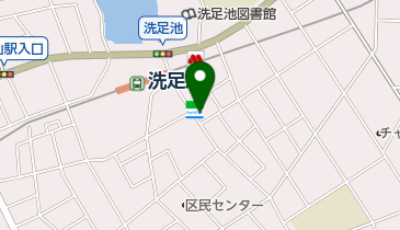 井上書店洗足池の地図画像
