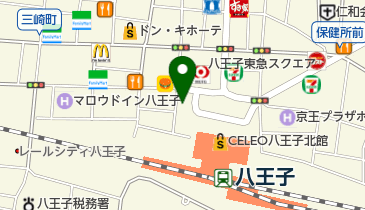 くまざわ書店八王子店の地図画像