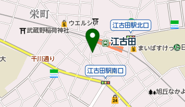 (有)竹島書店江古田南口店の地図画像
