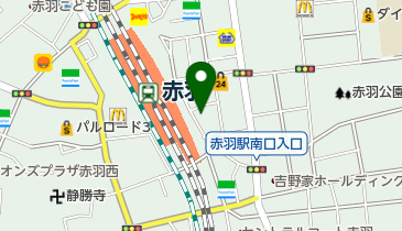 はなまる書店赤羽店の地図画像