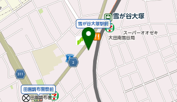 ブックオフ雪が谷大塚店の地図画像