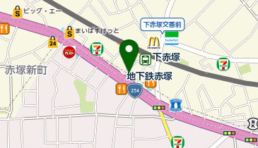 ブックオフ下赤塚駅南口店の地図画像
