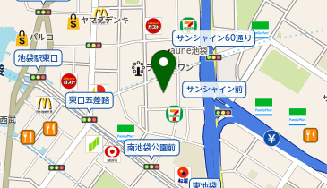 ブックオフ池袋サンシャイン60通り店の地図画像