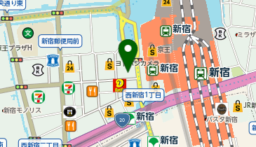 ブックオフ新宿駅西口店の地図画像
