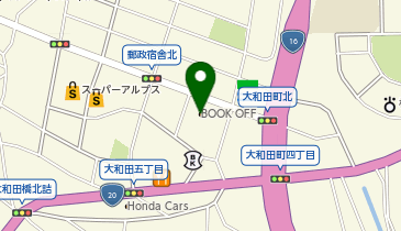 ブックオフ八王子大和田店の地図画像