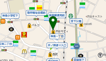 BINGO渋谷モディ店の地図画像
