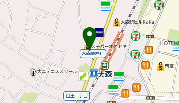 BINGO大森駅西口店の地図画像