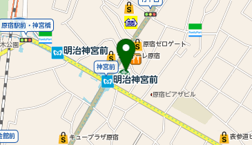 Luck Rack東急プラザ表参道「オモカド」店の地図画像