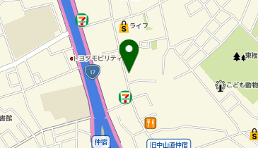 激安本舗仲宿店の地図画像