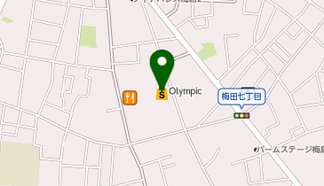 Olympic梅島店の地図画像