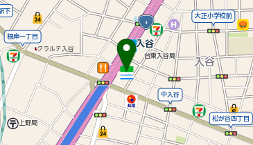ダイソーココスナカムラ入谷店の地図画像
