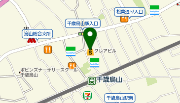 ダイソー千歳烏山クレア店の地図画像