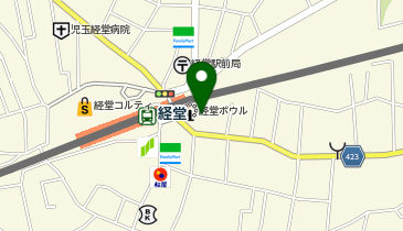 ダイソー経堂店の地図画像