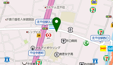 ダイソー北千住店の地図画像