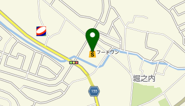 ダイソーフードワン堀之内店の地図画像
