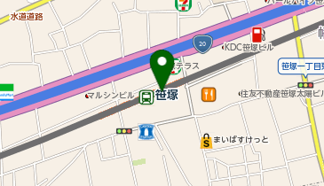 ダイソー京王クラウン街笹塚店の地図画像