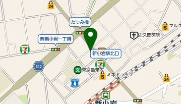 ダイソー新小岩北口店の地図画像