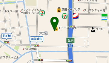 ダイソーイトーヨーカドー木場店の地図画像