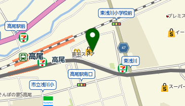 ダイソーグルメシティ高尾店の地図画像