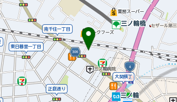 ダイソー三ノ輪店の地図画像