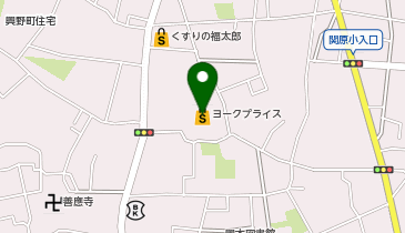 ダイソーヨークプライス西新井店の地図画像