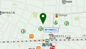 靴チヨダ高円寺店の地図画像