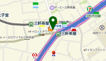 靴チヨダ三軒茶屋店の地図画像