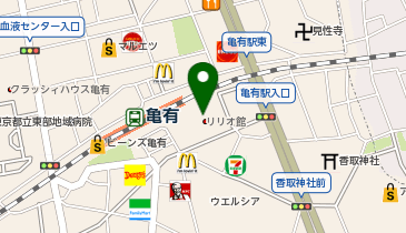 靴チヨダイトーヨーカドー亀有駅前店の地図画像