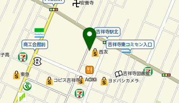 東京靴流通センター西友吉祥寺店の地図画像