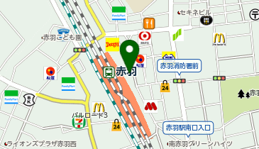 東京靴流通センター赤羽駅東口店の地図画像