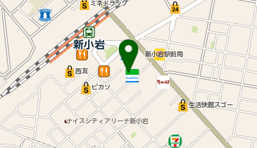 TOKYO SHOES RETAILING CENTER新小岩駅南口店の地図画像