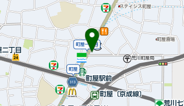 auショップ町屋の地図画像