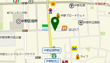 au Style中野サンモールの地図画像