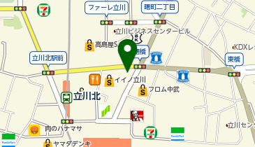 auショップ立川の地図画像