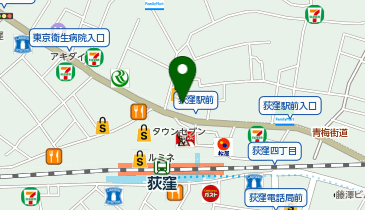 auショップ荻窪駅前の地図画像