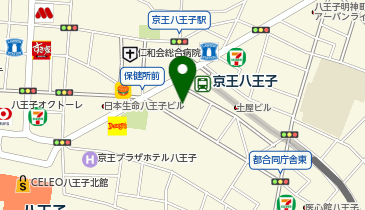 ソフトバンク京王八王子駅前の地図画像