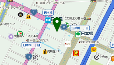 リーベンハウス東京日本橋タワー店の地図画像