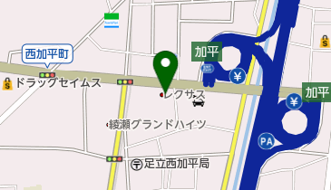 レクサス足立の地図画像