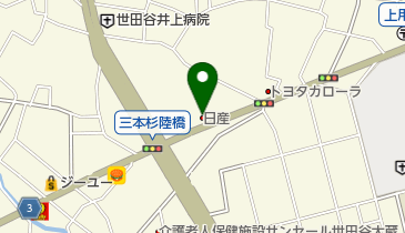 日産東京世田谷店の地図画像