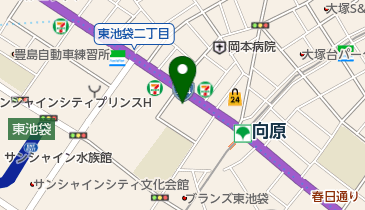 日産自動車販売池袋店の地図画像