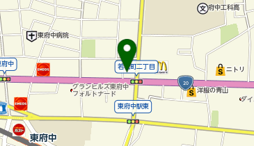 日産東京府中店の地図画像