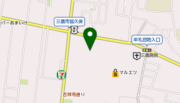 日産東京三鷹店の地図画像